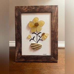 Sea Glass and Shell Art